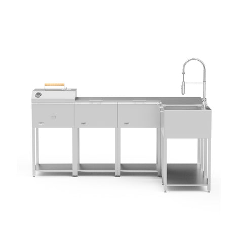 L-Shaped Outdoor Kitchen